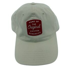 Chick-fil-A Originals Baseball Employee Cap Beige Red Adjustable NEW